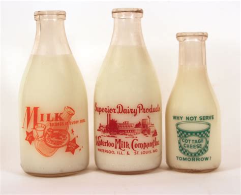 dating vintage milk bottles